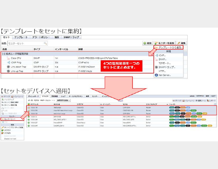 ネットワーク監視ツール_ThirdEye_監視ポリシー